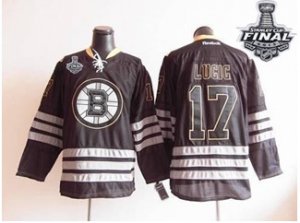 nhl jerseys boston bruins #17 lucic black ice[2013 stanley cup]
