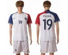 France #19 Pogba Away Soccer Country Jersey