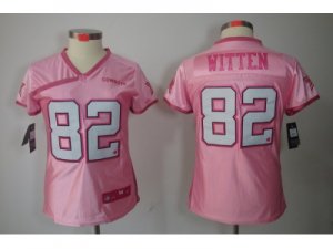 Nike Women Dallas Cowboys #82 Jason Witten Pink Jerseys