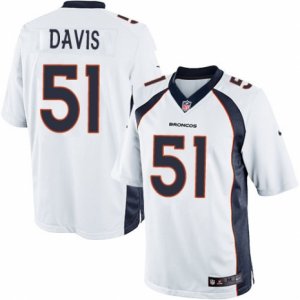 Mens Nike Denver Broncos #51 Todd Davis Limited White NFL Jersey