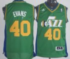nba Utah Jazz #40 Jeremy Evans Green Swingman Jersey
