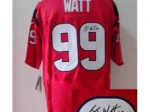 Nike NFL Houston Texans #99 J.J. Watt Red jerseys(signature Elite)
