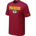 Nike Green Bay Packers Authentic Logo T-Shirt Red