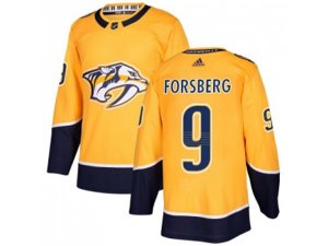 Youth Adidas Nashville Predators #9 Filip Forsberg Yellow Home Authentic Stitched NHL Jersey