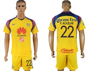 2018-19 Club America 22 P. AGUILAR Third Away Soccer Jersey