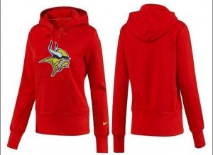 Women Minnesota Vikings Logo Pullover Hoodie-026