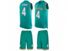 Nike Miami Dolphins #4 Matt Darr Limited Aqua Green Tank Top Suit NFL Jersey