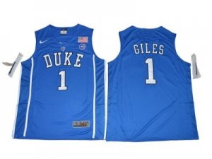 Duke Blue Devils #1 Harry Giles Blue Basketball Elite Stitched NCAA Jersey