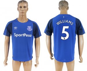 2017-18 Everton FC 5 WILLIAMS Home Thailand Soccer Jersey