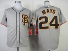 mlb jerseys san francisco giants #24 MAYS grey