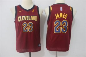 Cavaliers #23 LeBron James Red Youth Nike Swingman Jersey