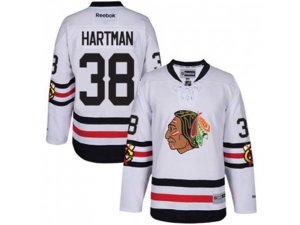 Youth Chicago Blackhawks #38 Ryan Hartman White 2017 Winter Classic Stitched NHL Jersey