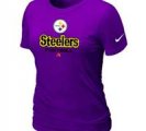 Women Pittsburgh Steelers Purple T-Shirt