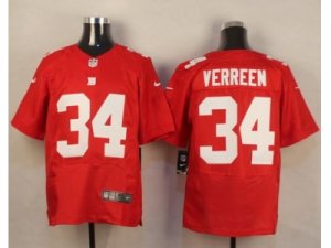 Nike New York Giants #34 Shane Vereen Red Jerseys(Elite)