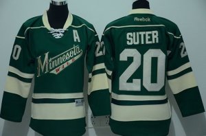 Youth Minnesota Wild #20 Ryan Suter Green Stitched NHL Jersey