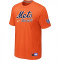 New York Mets Orange Nike Short Sleeve Practice T-Shirt