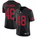 Nike 49ers #48 Fred Warner Black Vapor Untouchable Limited Jersey