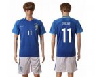 Brazil #11 Oscar Away Soccer Country Jersey