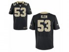 Nike New Orleans Saints #53 A.J. Klein Elite Black Team Color NFL Jersey