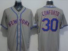 New York Mets #30 Michael Conforto Grey New Cool Base Stitched MLB Jersey