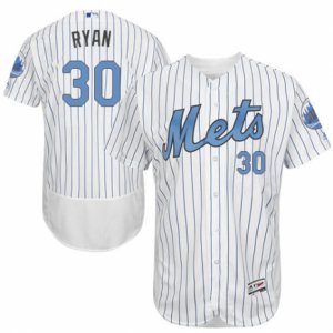 Men\'s Majestic New York Mets #30 Nolan Ryan Authentic White 2016 Father\'s Day Fashion Flex Base MLB Jersey