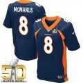 Nike Denver Broncos #8 Brandon McManus Navy Blue Alternate Super Bowl 50 Men Stitched NFL New Elite Jersey