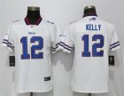 Nike Bills #12 Jim Kelly White Women Vapor Untouchable Limited Jersey