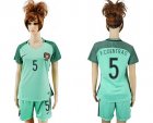 Womens Portugal #5 F.Coentrao Away Soccer Country Jersey