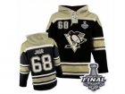 Mens Old Time Hockey Pittsburgh Penguins #68 Jaromir Jagr Authentic Black Sawyer Hooded Sweatshirt 2017 Stanley Cup Final
