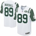 Mens Nike New York Jets #89 Jalin Marshall Game White NFL Jersey