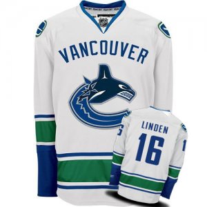 nhl vancouver canucks #16 linden white