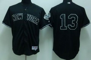 mlb new york yankees #13 rodriguez black(2009 logo)