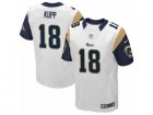 Mens Nike Los Angeles Rams #18 Cooper Kupp Elite White NFL Jersey