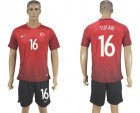 Turkey #16 Tufan Home Soccer Country Jersey