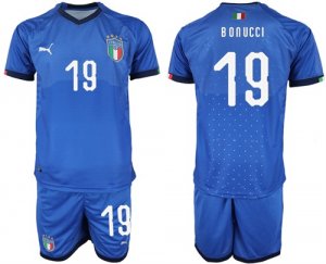 2018-19 Italy 19 BONUCCI Home Soccer Jersey