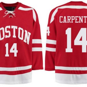 Boston University Terriers BU #14 Bobo Carpenter Red Stitched