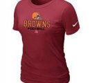 Women Cleveland Browns Red T-Shirt