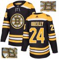 Bruins #24 Terry O'Reilly Black With Special Glittery Logo Adidas Jersey