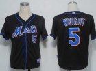 mlb new york mets #5 david wright black kids