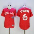 Toronto Blue Jays #6 Marcus Stroman Red Flexbase Authentic Collection Canada Day Stitched MLB Jersey