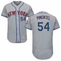 Men's Majestic New York Mets #54 Stolmy Pimentel Grey Flexbase Authentic Collection MLB Jersey