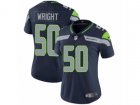 Women Nike Seattle Seahawks #50 K.J. Wright Vapor Untouchable Limited Steel Blue Team Color NFL Jersey