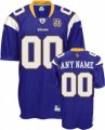 Customized Minnesota Vikings Jersey Purple 50th Anniversary Patch Football jerseys