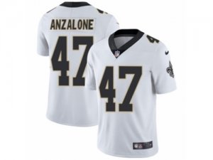 Mens Nike New Orleans Saints #47 Alex Anzalone Vapor Untouchable Limited White NFL Jersey