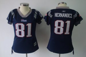 women nfl new england patriots #81 HERNANDEZ BLUE (2012 new).jpg