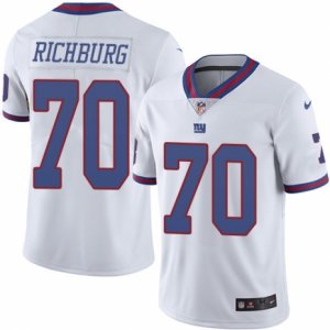 Youth Nike New York Giants #70 Weston Richburg Limited White Rush NFL Jersey