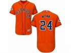 Houston Astros #24 Jimmy Wynn Authentic Orange Alternate 2017 World Series Bound Flex Base MLB Jersey