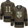 Los Angeles Kings #11 Anze Kopitar Green Salute to Service Stitched NHL Jersey