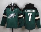 Nike Philadelphia Eagles #7 Sam Bradford Green Player Pullover Hoodie