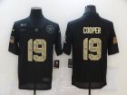 Nike Cowboys #19 Amari Cooper Black Camo 2020 Salute To Service Limited Jersey